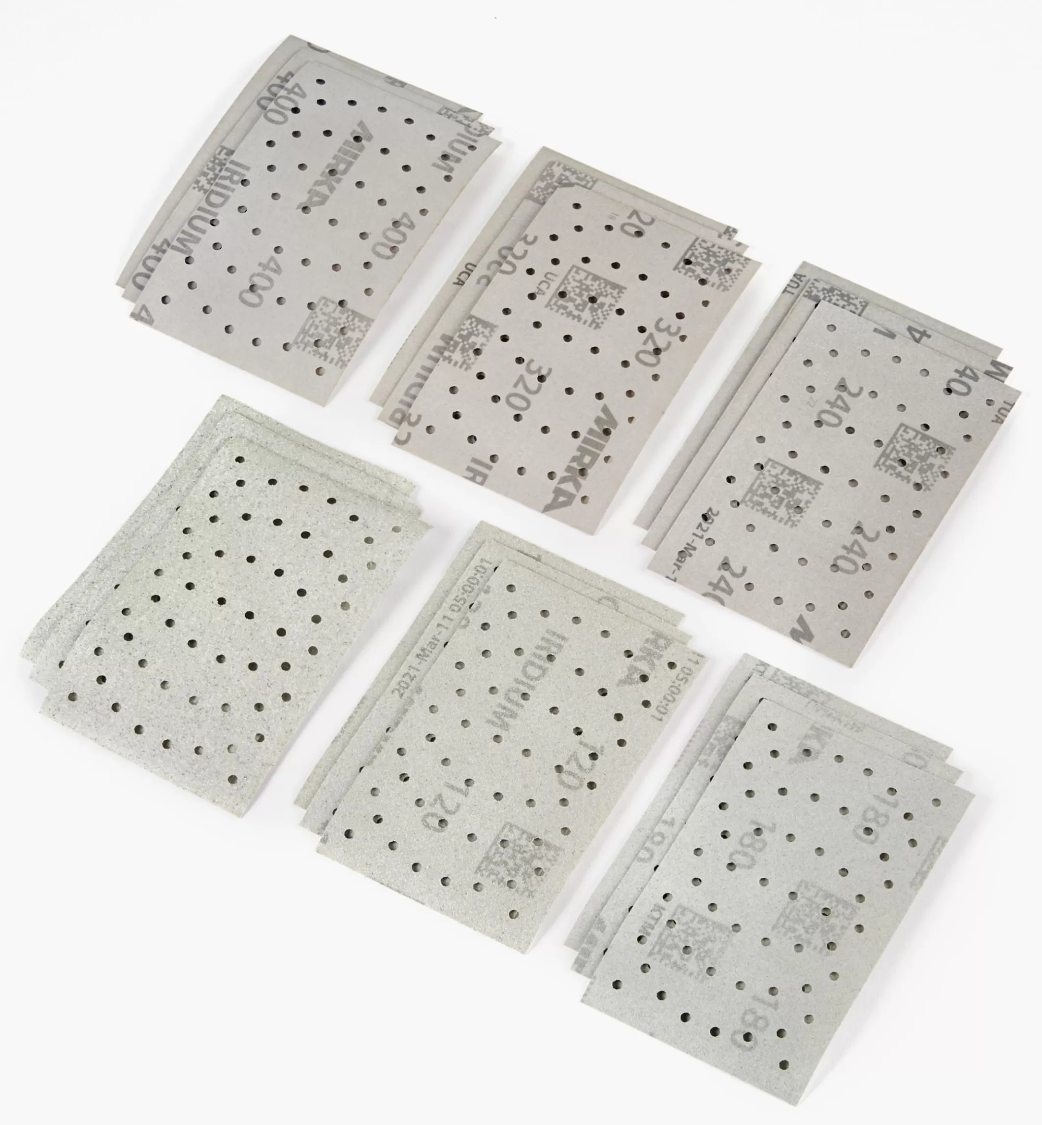 Best Lee Valley 18-Pc. Sample Pack Of Mirka Iridium 3" × 5" 54-Hole Grip Sheets