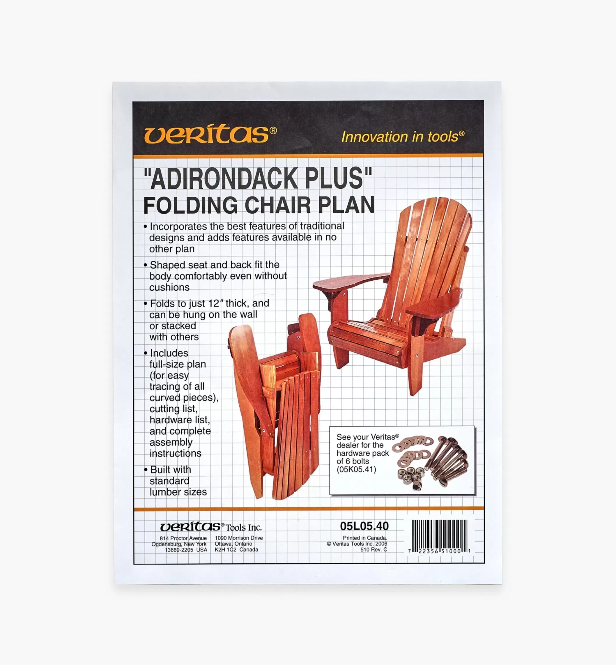 Shop Lee Valley Adirondack Plus Folding Chair Plan