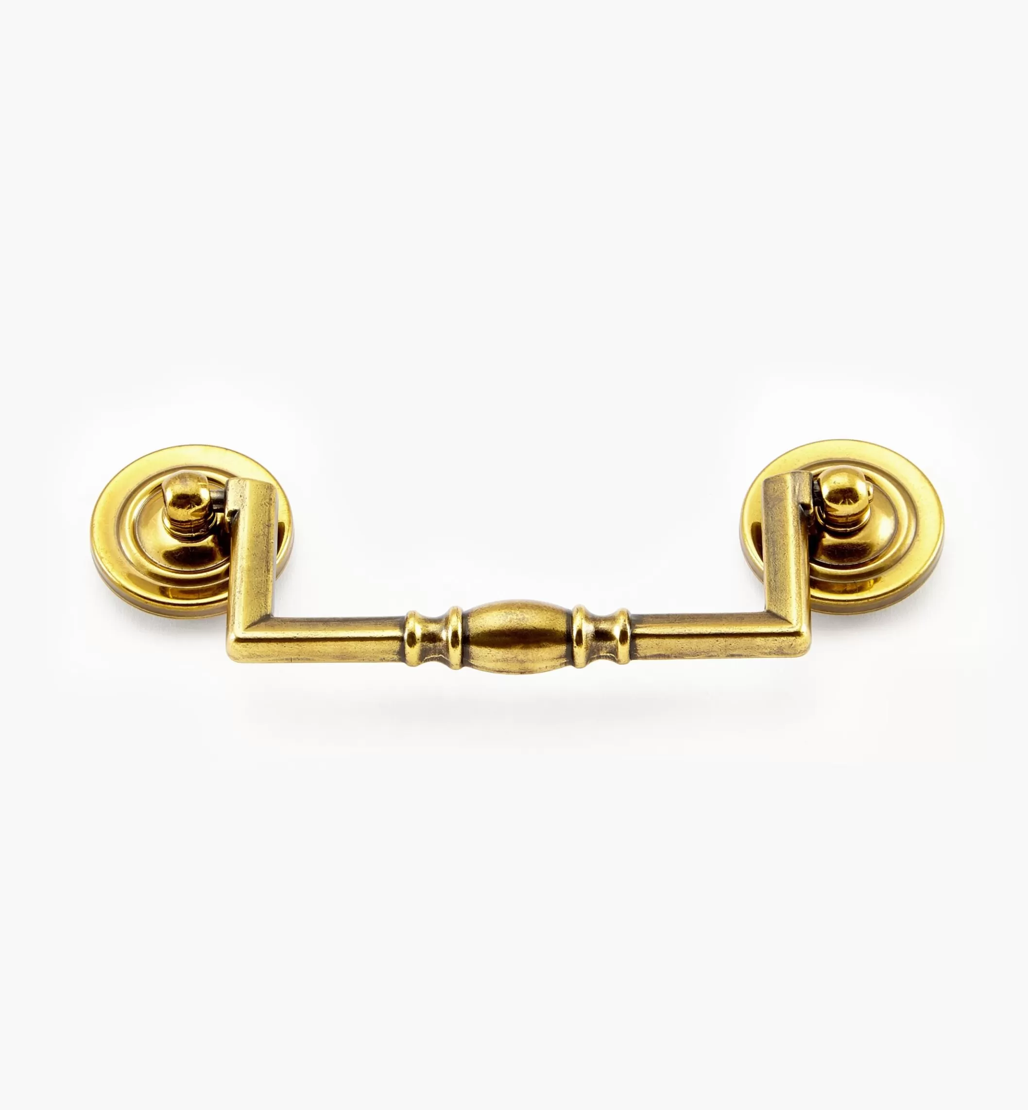 Clearance Lee Valley Antique Brass Traditional Squared Bail Pull
