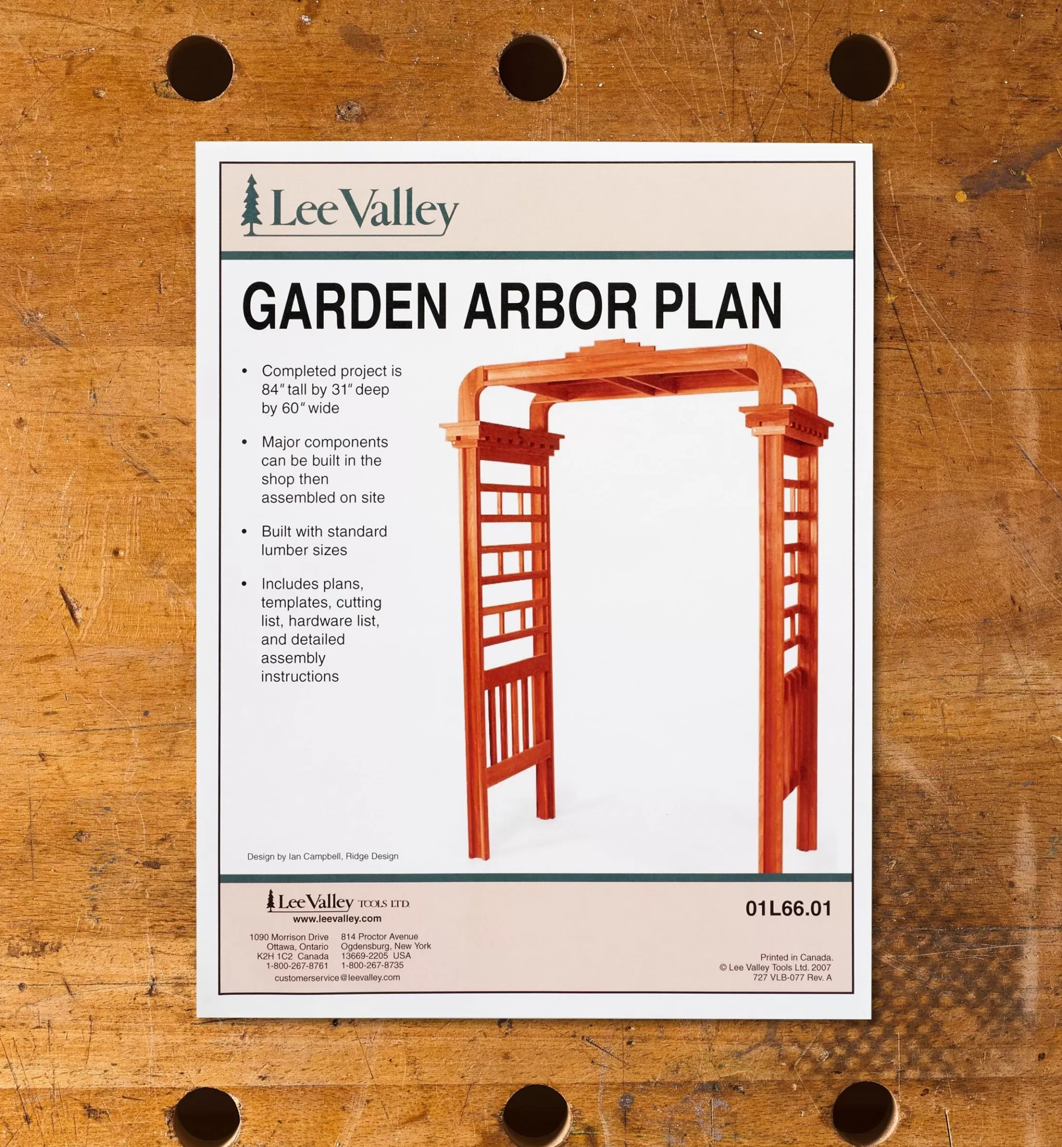 Discount Lee Valley Arbor Plan