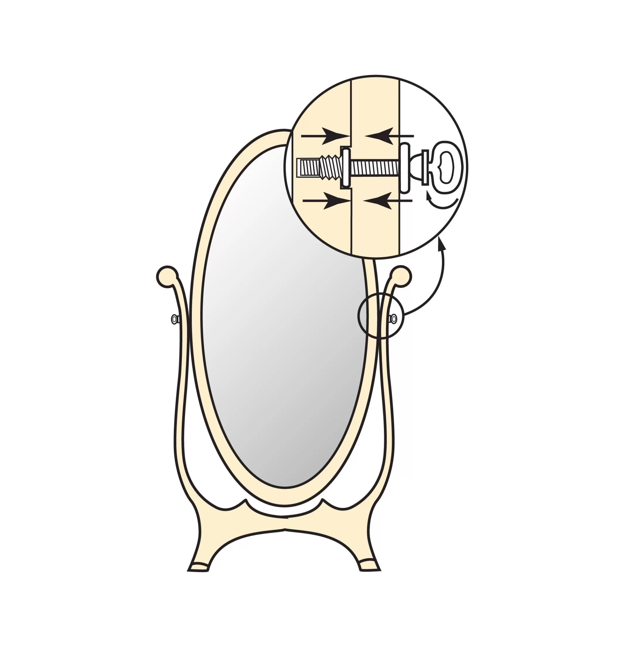 Fashion Lee Valley Cheval Mirror Fittings