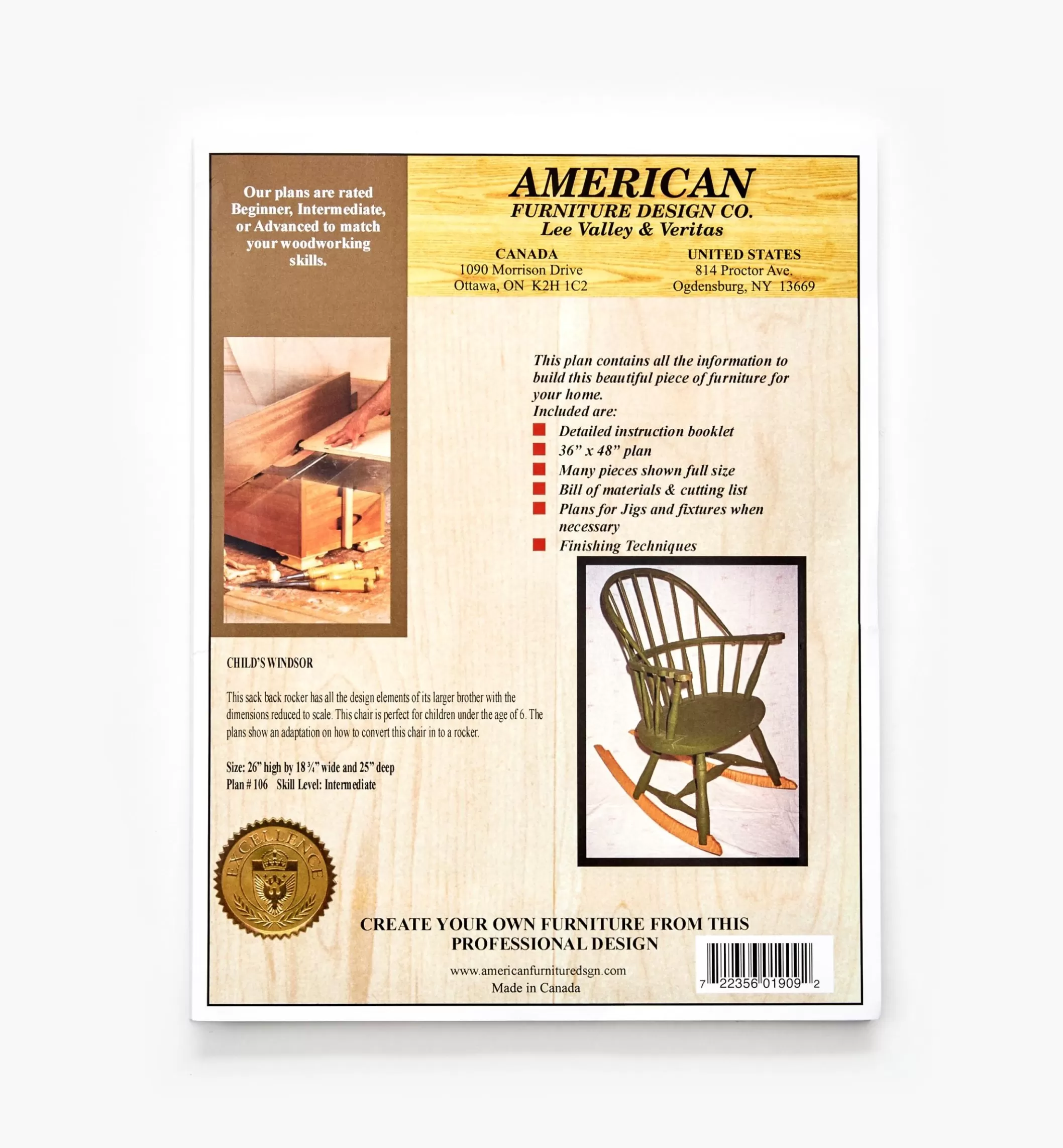 Fashion Lee Valley Child's Windsor Chair Plan