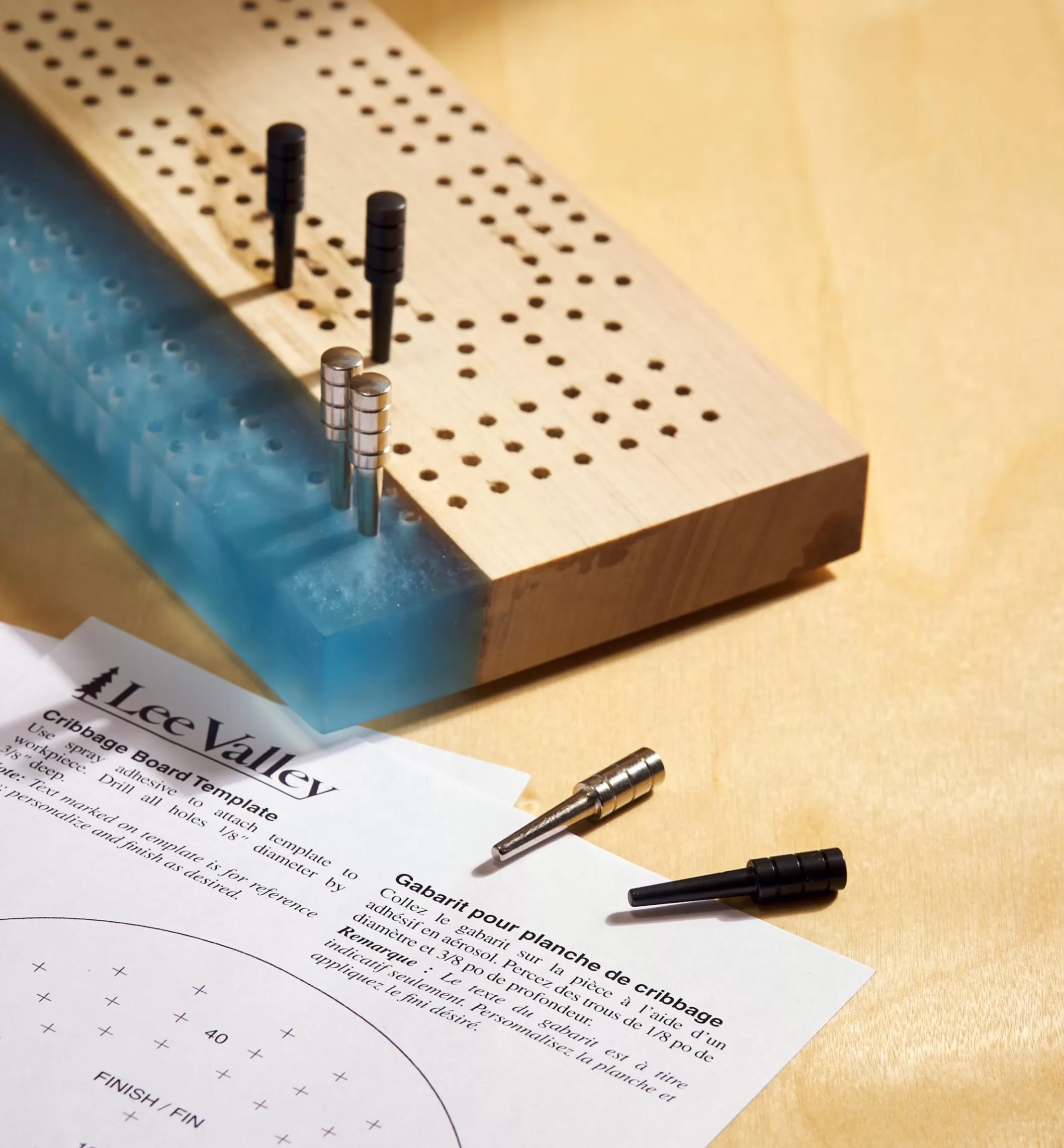 Best Sale Lee Valley Cribbage Board Template