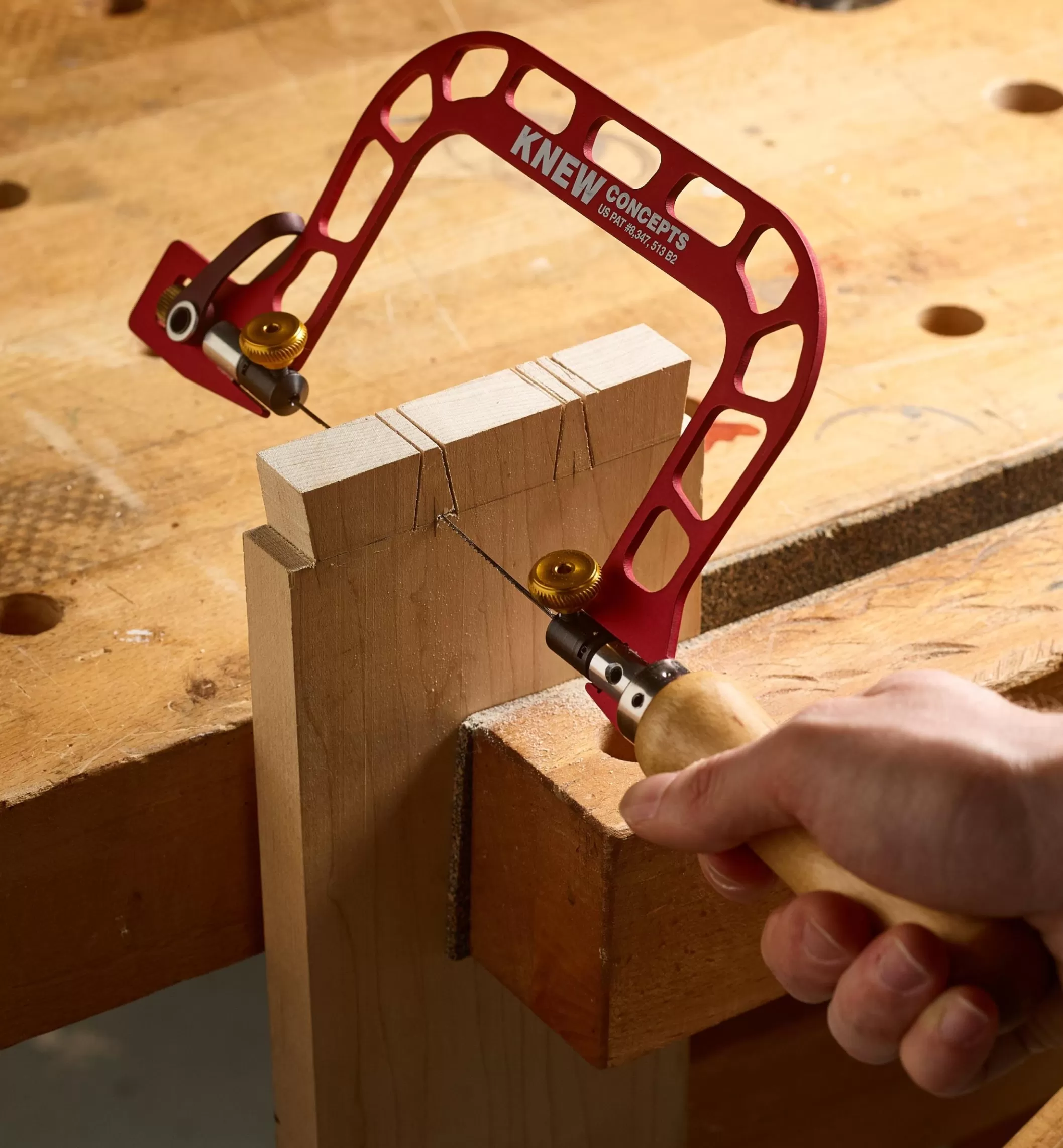 Hot Lee Valley Knew Concepts Mk.III Aluminum Swivel Fret Saws
