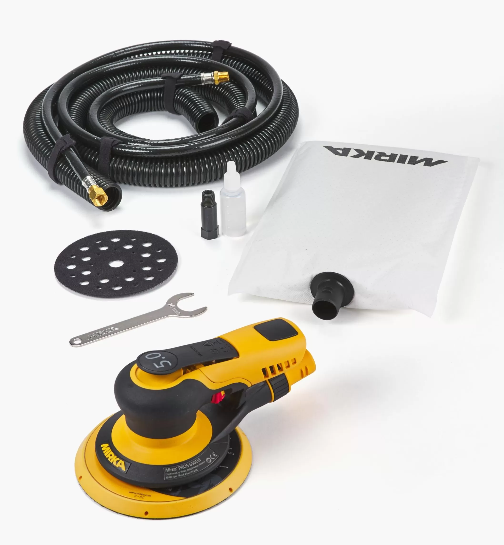 Discount Lee Valley Mirka PROS 6" Pneumatic Sander With Self-Generating Vacuum, 5mm Orbit