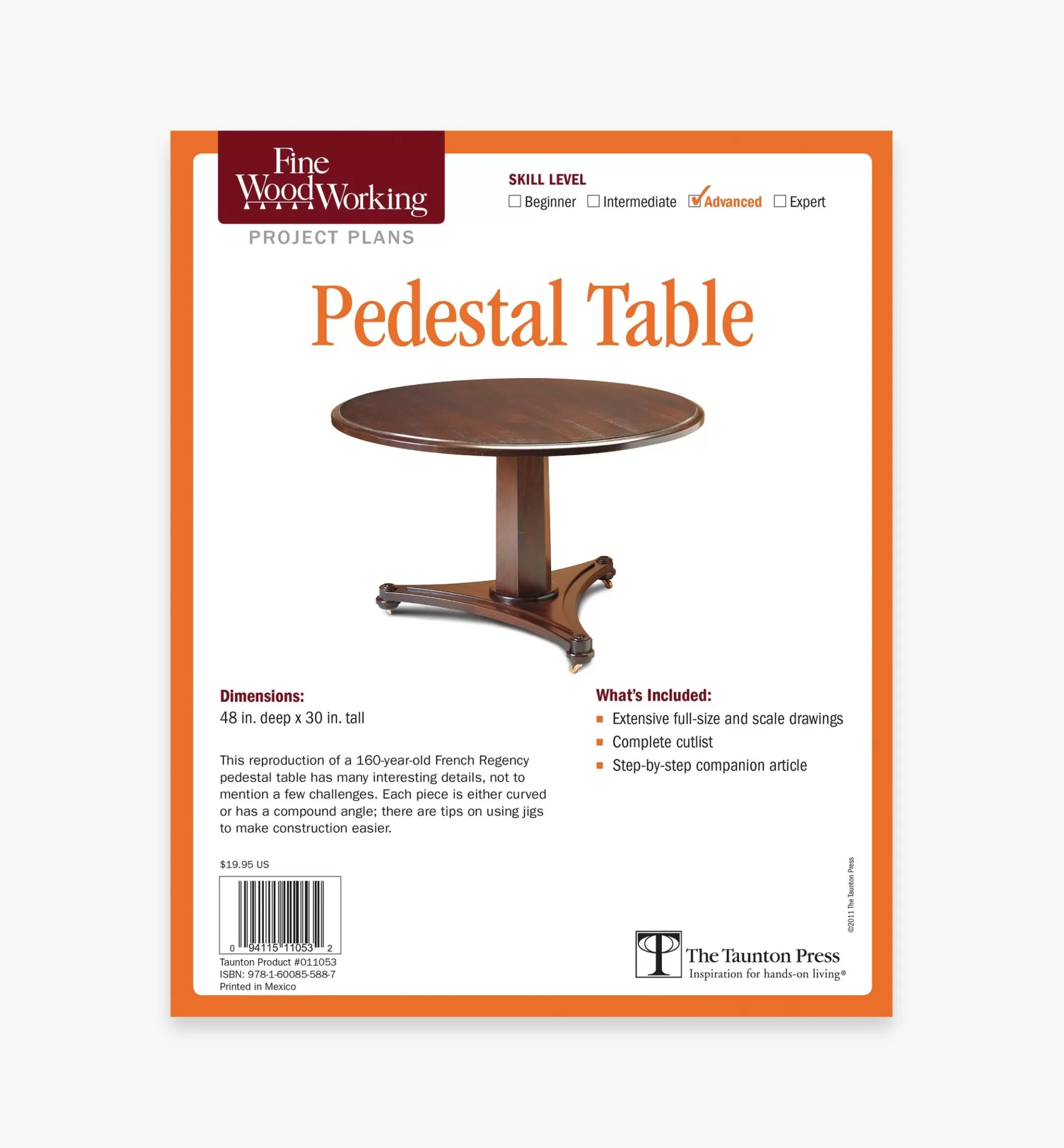 Discount Lee Valley Pedestal Table Plan
