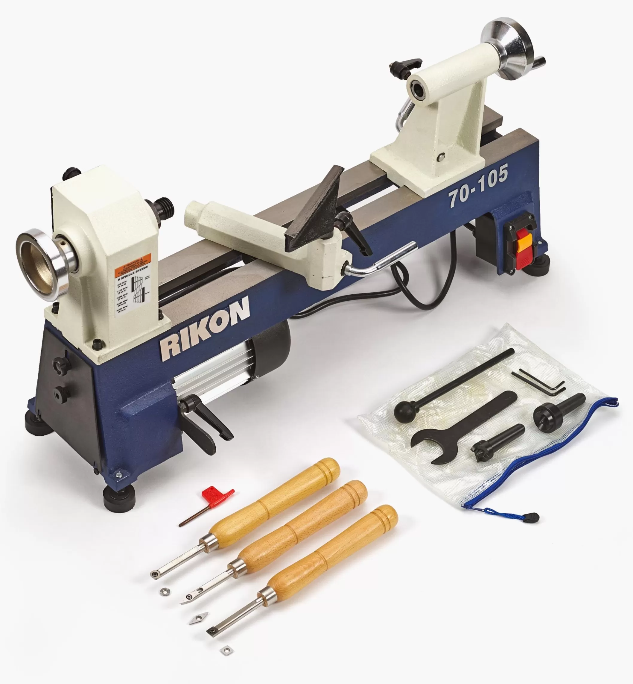 Fashion Lee Valley Rikon 1/2 Hp Mini Lathe & Set Of 3 Carbide-Tipped Turning Tools