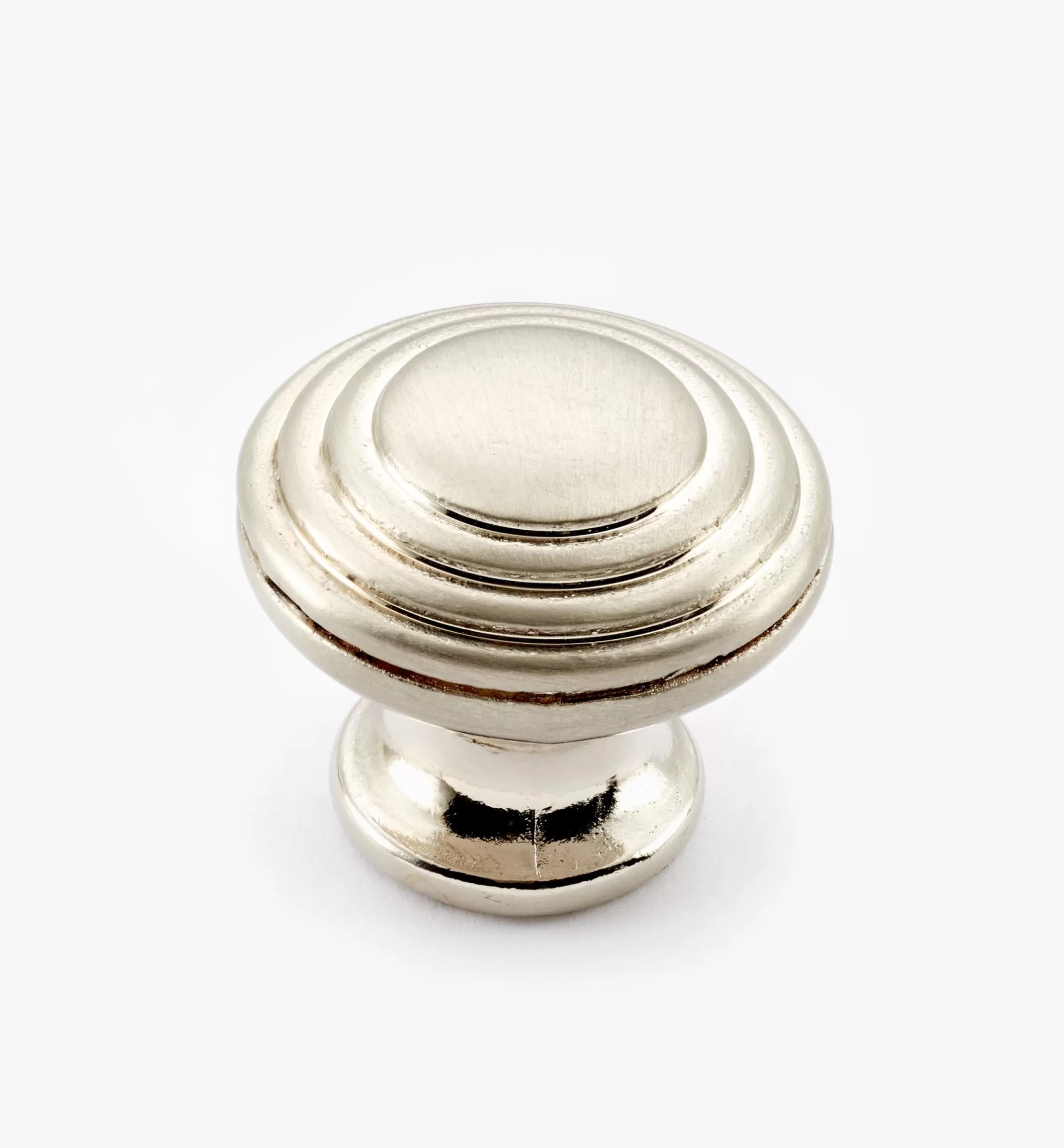 Cheap Lee Valley Satin Nickel Cast Modern Round Knob