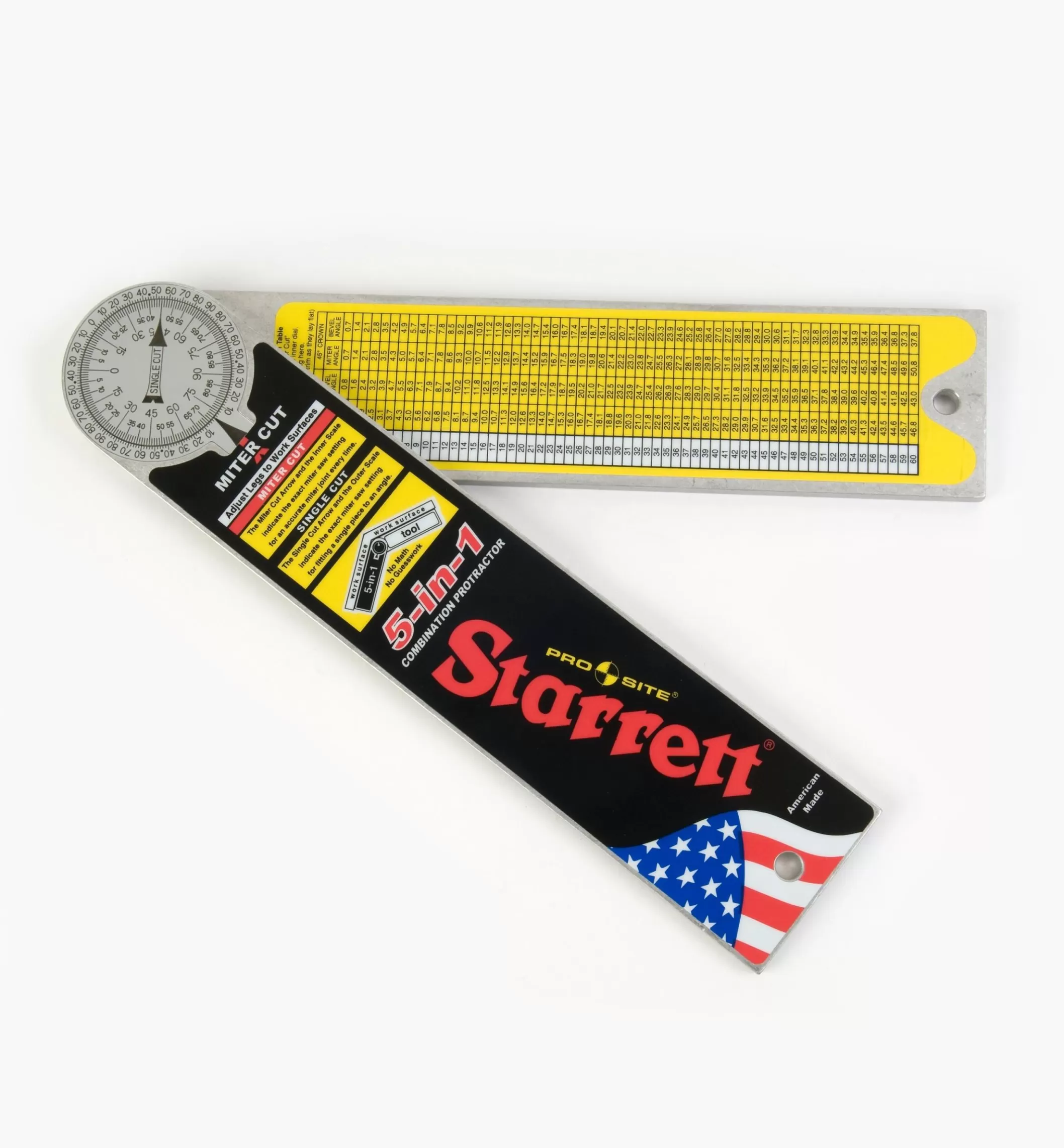 Cheap Lee Valley Starrett 5-In-1 Protractor