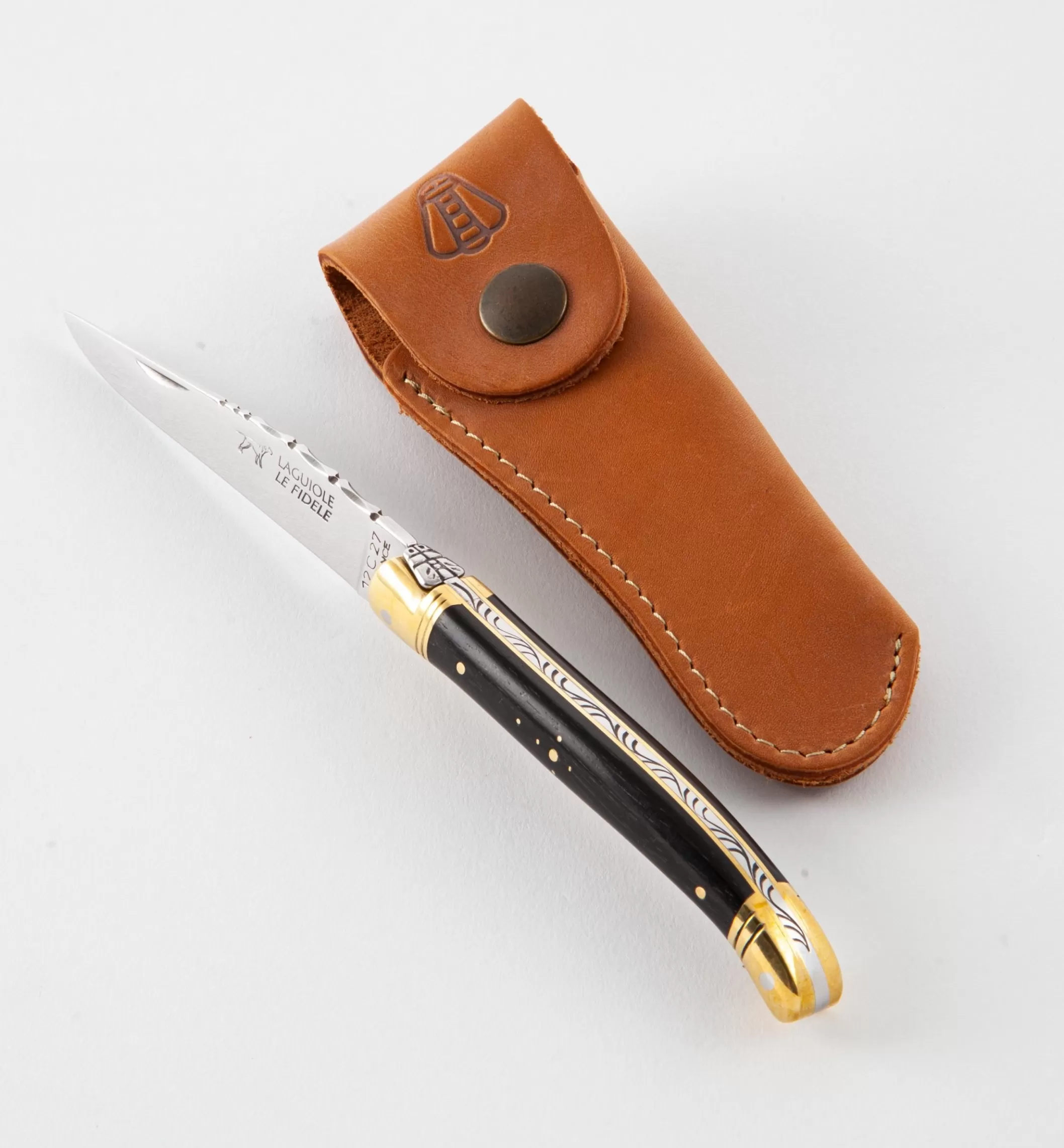 Store Lee Valley The Laguiole Knife With Leather Case