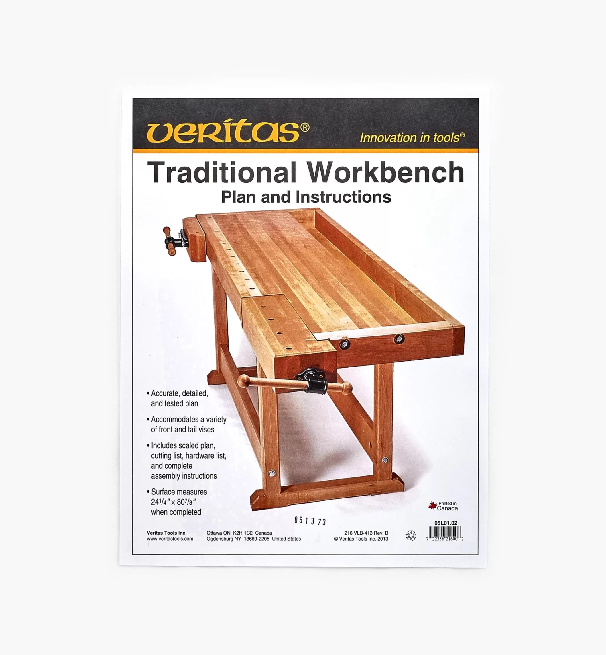 Clearance Lee Valley Traditional Bench Plan