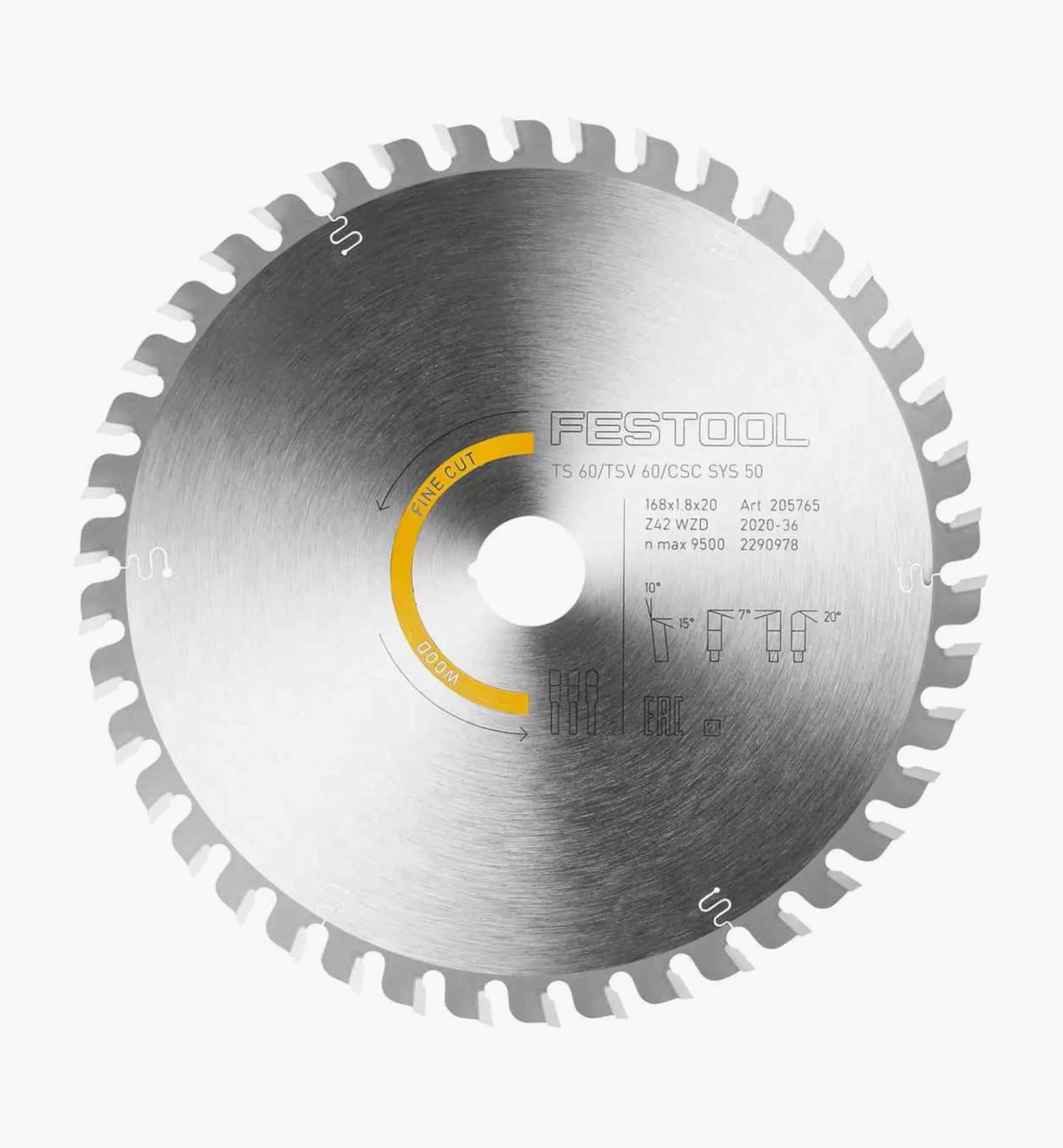Clearance Lee Valley Wood Fine-Cut Blade For Festool TS 60 K Plunge-Cut Saw